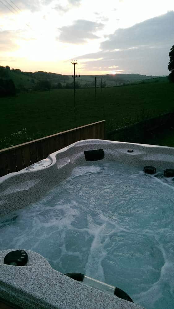 hot tub overlook sunset